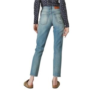 New Lucky Brand Mom Jeans Size 4 27 High Rise Drew Ankle Frayed